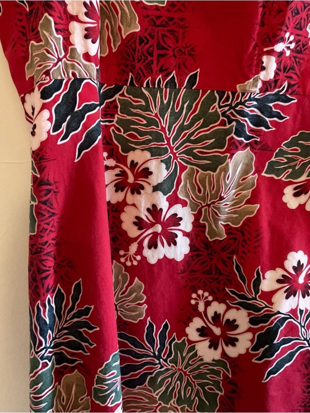 Hilo Hattie XL Hawaiian Sundress Vintage Floral Tropical Cotton Adj Strap EXC - Picture 4 of 8